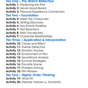 The Happening 2008 Worksheet Activity Booklet