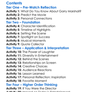 The Happy Days Of Garry Marshall 2020 Worksheet Activity Booklet