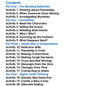 The Hardy Boys The Missing Chums Franklin W Dixon Worksheet Activity Booklet