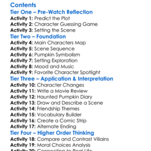 The Haunted Pumpkin Of Sleepy Hollow 2002 Worksheet Activity Booklet