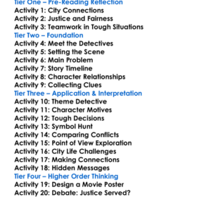 The Heats On Chester Himes Worksheet Activity Booklet