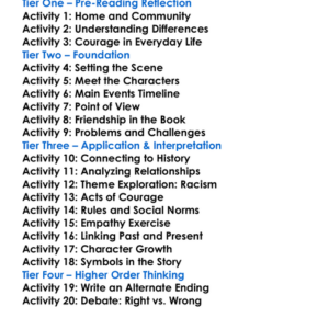 The Help Kathryn Stockett Worksheet Activity Booklet