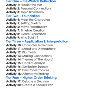 The Hoard 2018 Worksheet Activity Booklet