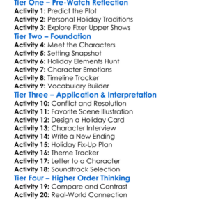 The Holiday Fix Up 2021 Worksheet Activity Booklet