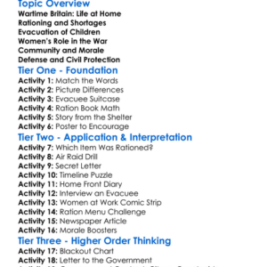 The Home Front During Wwii Worksheet Activity Booklet