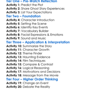 The Hopewell Haunting 2022 Worksheet Activity Booklet