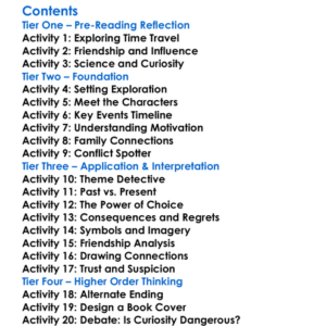 The House On The Strand Daphne Du Maurier Worksheet Activity Booklet