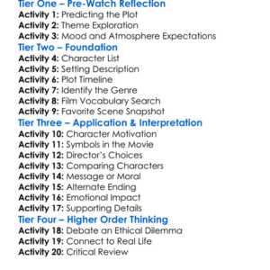 The House With 100 Eyes 2012 Worksheet Activity Booklet