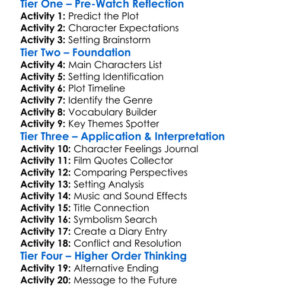 The Housemaid 2025 Worksheet Activity Booklet
