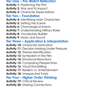 The Hurt Locker 2008 Worksheet Activity Booklet