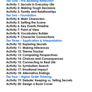 The Husbands Secret Liane Moriarty Worksheet Activity Booklet