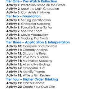 The Hustle 2019 Worksheet Activity Booklet