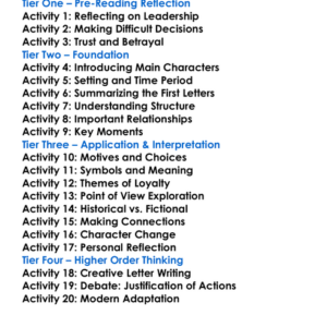 The Ides Of March Thornton Wilder Worksheet Activity Booklet