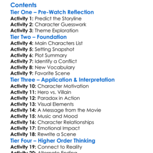 The Immortal Wars Dekays Paradox 2024 Worksheet Activity Booklet