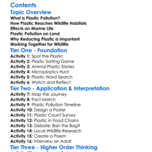 The Impact Of Plastic Pollution On Wildlife Worksheet Activity Booklet
