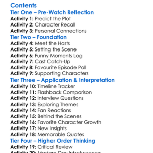 The Inbetweeners Fwends Reunited 2019 Worksheet Activity Booklet