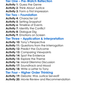 The Interrogation Of Tony Martin 2018 Worksheet Activity Booklet