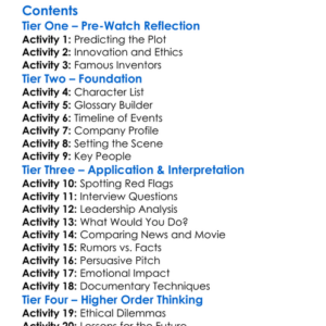 The Inventor Out For Blood In Silicon Valley 2019 Worksheet Activity Booklet
