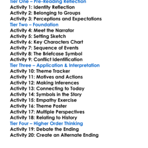 The Invisible Man Ralph Ellison Worksheet Activity Booklet