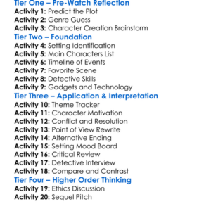 The Iron Detective Sentinel 2017 Worksheet Activity Booklet