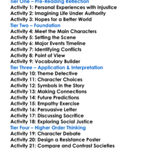 The Iron Heel Jack London Worksheet Activity Booklet