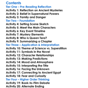 The Jewel Of Seven Stars Bram Stoker Worksheet Activity Booklet