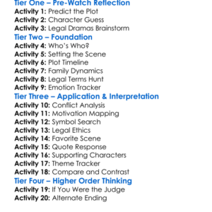 The Judge 2014 Worksheet Activity Booklet