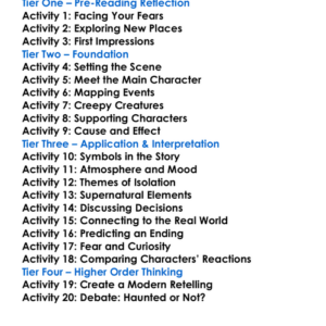 The Judges House Bram Stoker Worksheet Activity Booklet