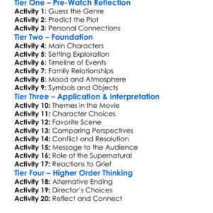 The Keeping Hours 2017 Worksheet Activity Booklet