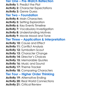 The Killers Game 2024 Worksheet Activity Booklet