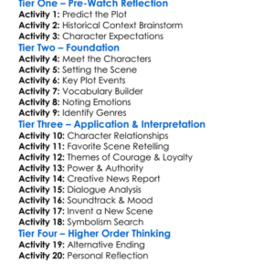 The Lady And The Highwayman 1988 Worksheet Activity Booklet