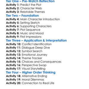The Land Of Steady Habits 2018 Worksheet Activity Booklet