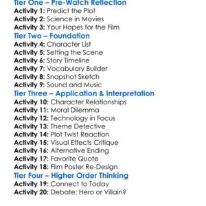 The Laser Man 1988 Worksheet Activity Booklet