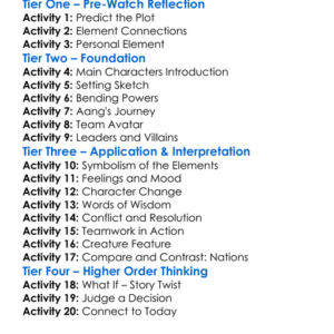 The Last Airbender 2010 Worksheet Activity Booklet