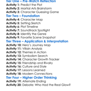 The Last Dragon 1985 Worksheet Activity Booklet