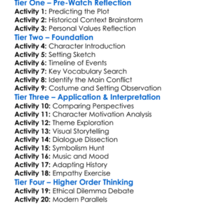 The Last Duel 2021 Worksheet Activity Booklet