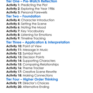 The Last Hello 1986 Worksheet Activity Booklet