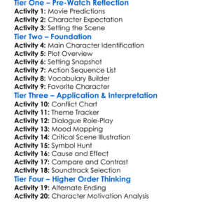The Last Stand 2013 Worksheet Activity Booklet