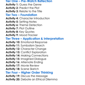 The Last To Go 1991 Worksheet Activity Booklet