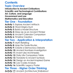 The Legacy Of Ancient Civilizations In The Modern World Worksheet Activity Booklet