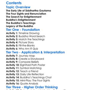 The Life And Teachings Of The Buddha Worksheet Activity Booklet