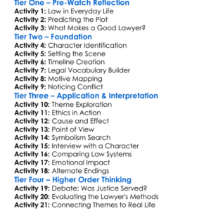 The Lincoln Lawyer 2011 Worksheet Activity Booklet