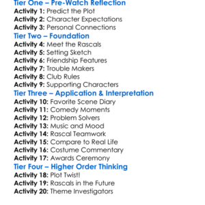 The Little Rascals Worksheet Activity Booklet