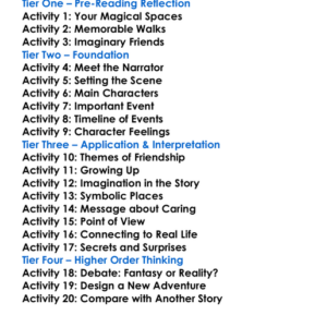 The Little White Bird Jm Barrie Worksheet Activity Booklet