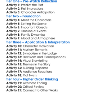 The Lodge 2020 Worksheet Activity Booklet