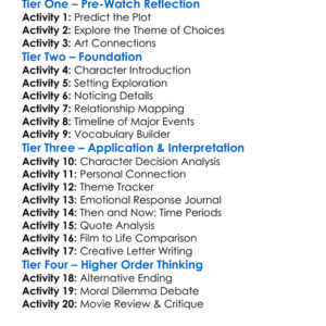 The Longest Ride 2015 Worksheet Activity Booklet