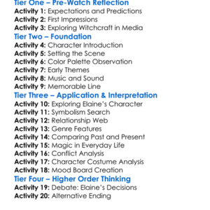 The Love Witch 2016 Worksheet Activity Booklet