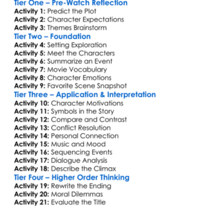 The Lucky One 2012 Worksheet Activity Booklet