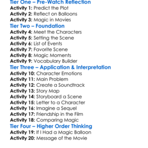 The Magic Balloon 1990 Worksheet Activity Booklet