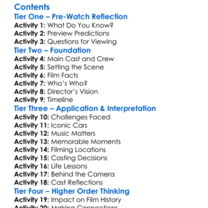 The Making Of American Graffiti 1998 Worksheet Activity Booklet